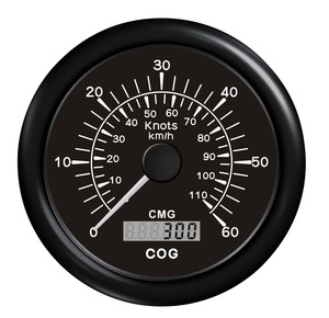 GPS- Спидометр чёрный аналоговый 85 мм